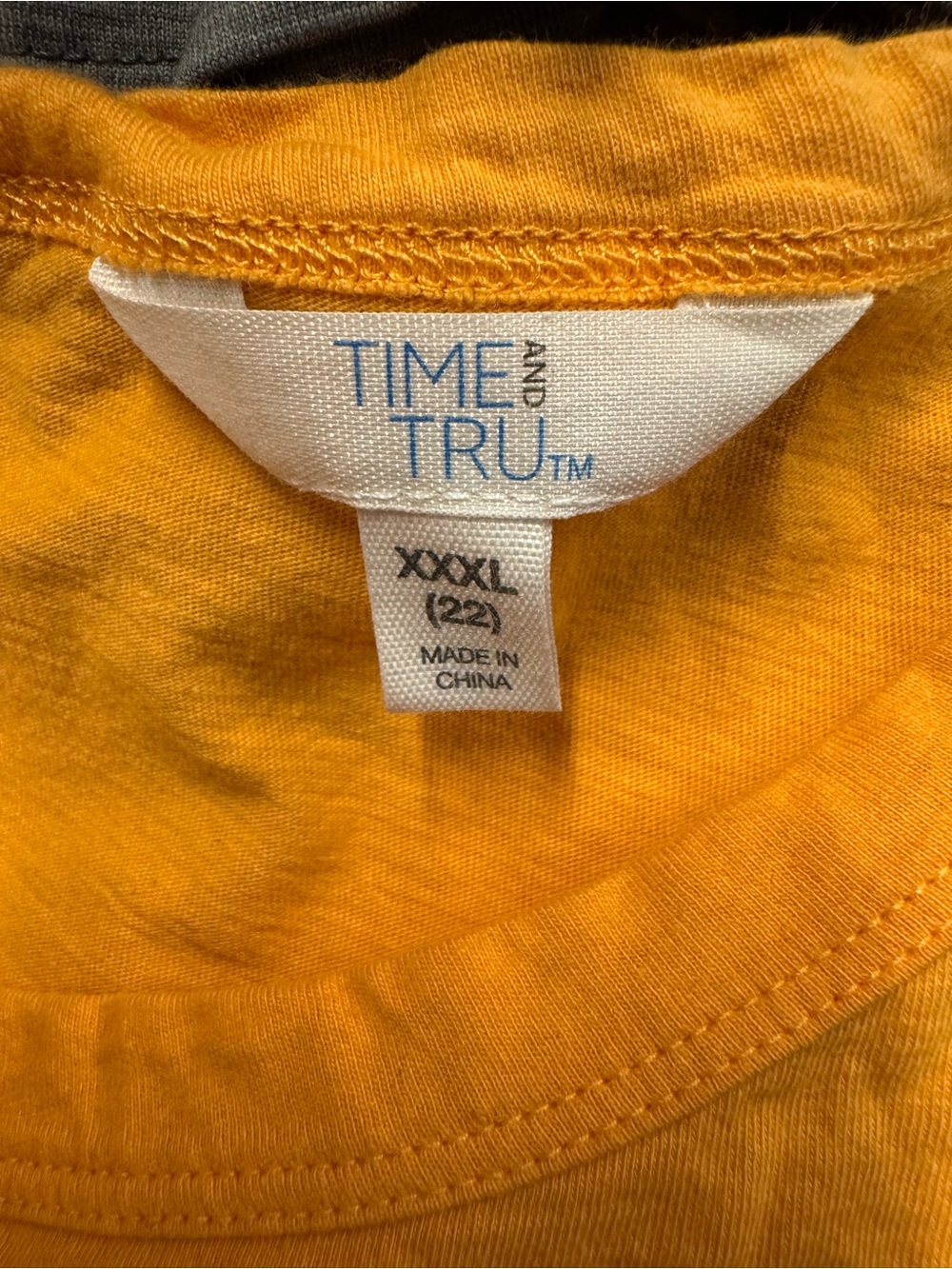 Preowned Time and Tru Orange Dress Size XXXL Bust 23" Item #PHK7709 - Picture 3 of 4